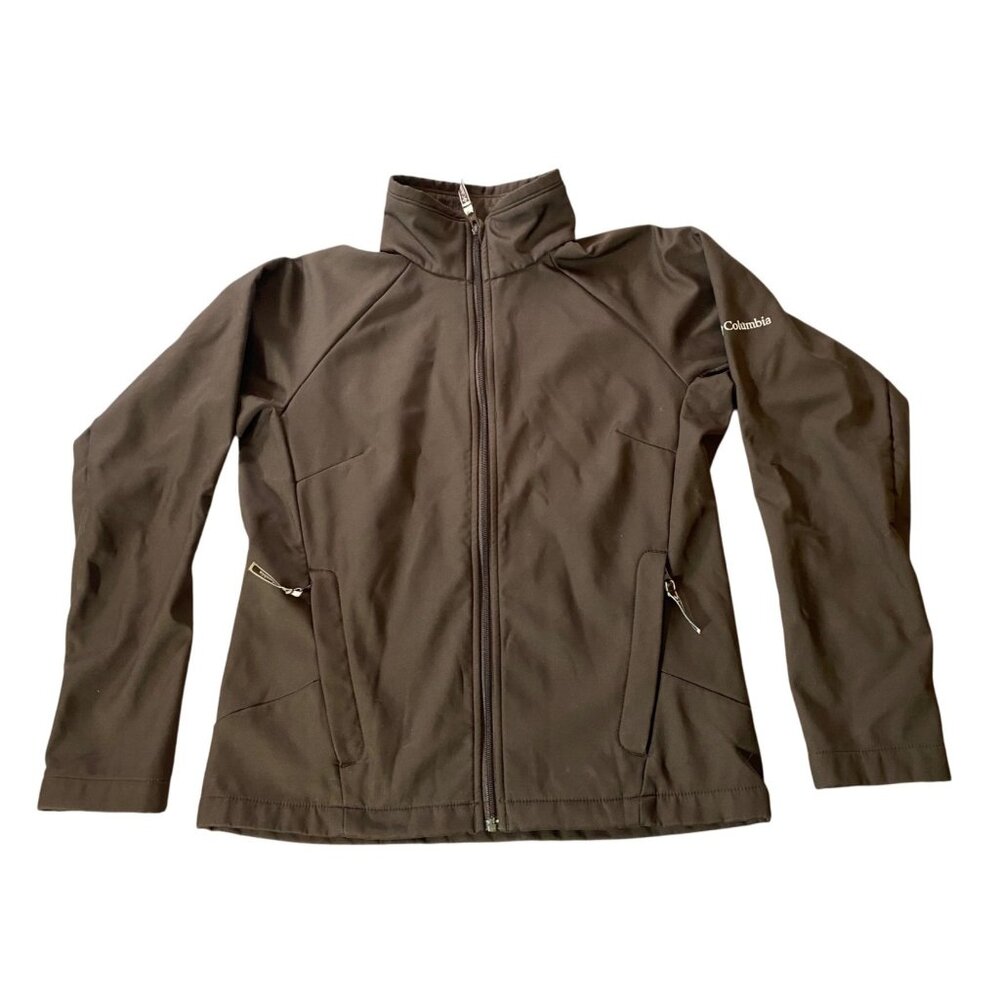 Columbia Womens Brown Full Zip Softshell Jacket Medium